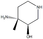 3-Piperidinol,4-amino-4-methyl-,(3R,4R)-rel-(9CI) Struktur