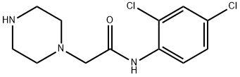 N-(2,4-dichlorophenyl)-2-(piperazin-1-yl)acetamide Struktur