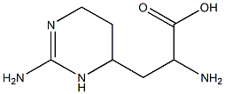 α,2-Diamino-1,4,5,6-tetrahydro-4-pyrimidinepropanoic acid Struktur