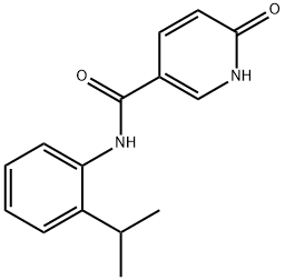 3-Pyridinecarboxamide,1,6-dihydro-N-[2-(1-methylethyl)phenyl]-6-oxo-(9CI) Struktur