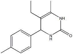 2(1H)-Pyrimidinone,5-ethyl-3,4-dihydro-6-methyl-4-(4-methylphenyl)-(9CI) Struktur