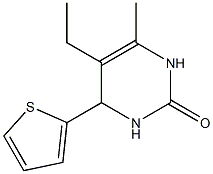 2(1H)-Pyrimidinone,5-ethyl-3,4-dihydro-6-methyl-4-(2-thienyl)-(9CI) Struktur