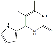 2(1H)-Pyrimidinone,5-ethyl-3,4-dihydro-6-methyl-4-(1H-pyrrol-2-yl)-(9CI) Struktur