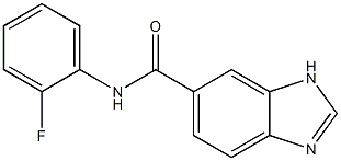 1H-Benzimidazole-5-carboxamide,N-(2-fluorophenyl)-(9CI) Struktur