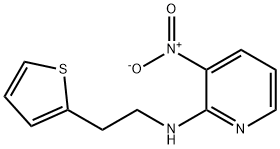 3-nitro-N-[2-(thiophen-2-yl)ethyl]pyridin-2-amine Struktur