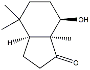 1H-Inden-1-one,octahydro-7-hydroxy-4,4,7a-trimethyl-,(3aR,7S,7aR)-rel-(9CI) Struktur