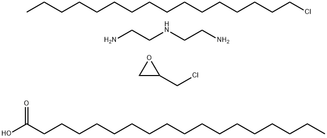 Stearic acid, 1-chlorohexadecane, diethylenetriamine and epichlorohydrin complex Struktur