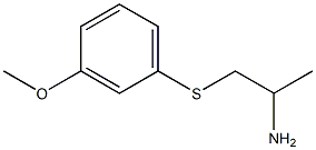 2-Propanamine,1-[(3-methoxyphenyl)thio]-(9CI) Struktur