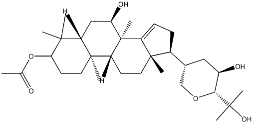 (13S,17S,20S,23R,24R)-21,24-Epoxy-4,4,8-trimethyl-5α-cholest-14-ene-3α,7α,23,25-tetrol 3-acetate Struktur