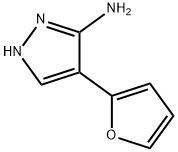 1H-Pyrazol-3-amine,4-(2-furanyl)-(9CI) Struktur