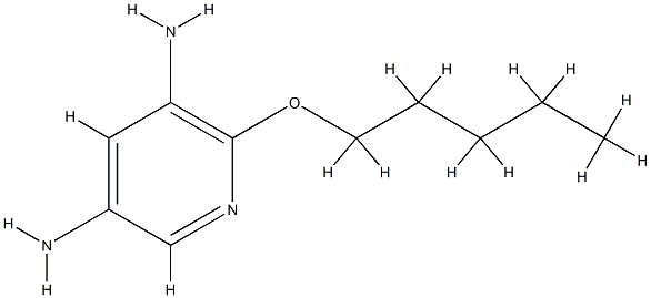 3,5-Pyridinediamine,2-(pentyloxy)-(9CI) Struktur