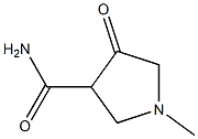 3-Pyrrolidinecarboxamide,1-methyl-4-oxo-(4CI) Struktur