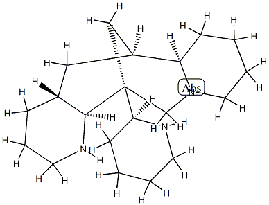 (7α,9S,11α,16β,18α)-Ormosanine Struktur