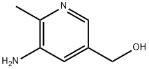 3-Pyridinemethanol,5-amino-6-methyl-(9CI) Struktur