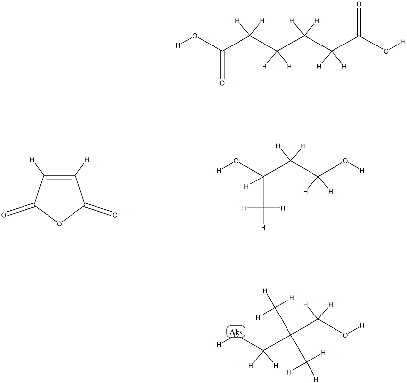 1,3-Butanediol, polymer with 2,5-furandione, 2,2-dimethyl-1,3-propanediol and hexanedioic acid Struktur