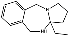 1H-Pyrrolo[1,2-b][2,4]benzodiazepine,3a-ethyl-2,3,3a,4,5,10-hexahydro-(9CI) Struktur