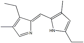 1H-Pyrrole,3-ethyl-2-[(5-ethyl-3-methyl-2H-pyrrol-2-ylidene)methyl]-4-methyl-(9CI) Struktur