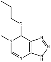 1H-1,2,3-Triazolo[4,5-d]pyrimidine,6,7-dihydro-6-methyl-7-propoxy-(9CI) Struktur