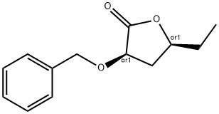 2(3H)-Furanone,5-ethyldihydro-3-(phenylmethoxy)-,(3R,5S)-rel-(9CI) Struktur