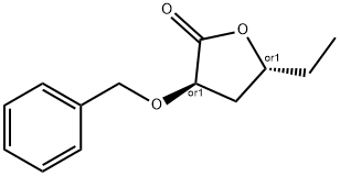 2(3H)-Furanone,5-ethyldihydro-3-(phenylmethoxy)-,(3R,5R)-rel-(9CI) Struktur