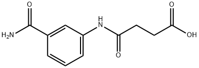 4-[3-(aminocarbonyl)anilino]-4-oxobutanoic acid Struktur