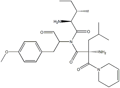 cyclo(methyltyrosyl-isoleucyl-pipecolyl-leucyl) Struktur