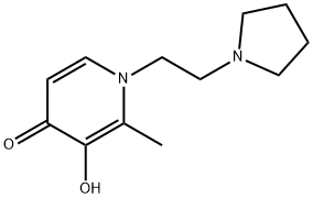 4(1H)-Pyridinone,3-hydroxy-2-methyl-1-[2-(1-pyrrolidinyl)ethyl]-(9CI) Struktur