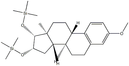 3-Methoxy-16β,17β-bis[(trimethylsilyl)oxy]estra-1,3,5(10)-triene Struktur