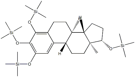 2,3,4,17β-Tetrakis[(trimethylsilyl)oxy]estra-1,3,5(10)-triene Struktur