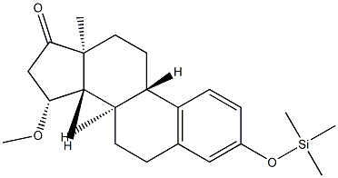 15β-Methoxy-3-[(trimethylsilyl)oxy]estra-1,3,5(10)-trien-17-one Struktur