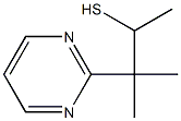 2-Pyrimidineethanethiol, -alpha-,-ba-,-ba--trimethyl- (9CI) Struktur