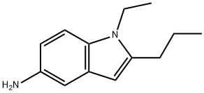 1H-Indol-5-amine,1-ethyl-2-propyl-(9CI) Struktur