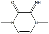 2(1H)-Pyrazinone,3,4-dihydro-3-imino-1,4-dimethyl-(9CI) Struktur