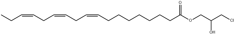 3-クロロ-1,2-プロパンジオール=1-リノレナート標(biāo)準(zhǔn)品 化學(xué)構(gòu)造式