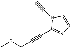 1H-Imidazole,1-ethynyl-2-(3-methoxy-1-propynyl)-(9CI) Struktur