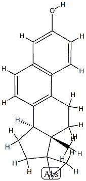 spiro-17 beta-oxiranylestra-1,3,5(10),6,8-pentaene-3-ol Struktur