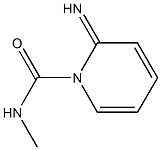 1(2H)-Pyridinecarboxamide,2-imino-N-methyl-(9CI) Struktur