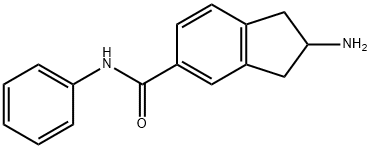 1H-Indene-5-carboxamide,2-amino-2,3-dihydro-N-phenyl-(9CI) Struktur