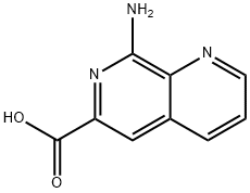 1,7-Naphthyridine-6-carboxylicacid,8-amino-(9CI) Struktur