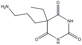 2,4,6(1H,3H,5H)-Pyrimidinetrione,5-(3-aminopropyl)-5-ethyl-(9CI) Struktur