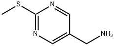 5-Pyrimidinemethanamine,2-(methylthio)-(9CI) Struktur