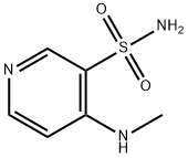 3-Pyridinesulfonamide,4-(methylamino)-(9CI) Struktur