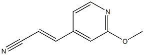 2-Propenenitrile,3-(2-methoxy-4-pyridinyl)-(9CI) Struktur