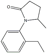 2-Pyrrolidinone,1-(2-ethylphenyl)-5-methyl-(9CI) Struktur