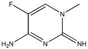 2-Pyrimidinamine,5-fluoro-1,4-dihydro-4-imino-1-methyl-(9CI) Struktur