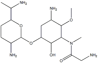 1-deamino-2-deoxy-2-epi-aminofortimycin A Struktur