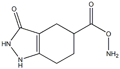 1H-Indazole-5-carboxylicacid,5-amino-2,3,4,5,6,7-hexahydro-3-oxo-(9CI) Struktur