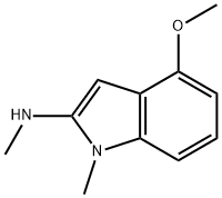 1H-Indol-2-amine,4-methoxy-N,1-dimethyl-(9CI) Struktur