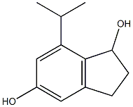 1H-Indene-1,5-diol,2,3-dihydro-7-(1-methylethyl)-(9CI) Struktur