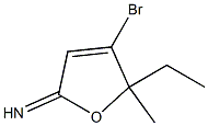 2(5H)-Furanimine,4-bromo-5-ethyl-5-methyl-(9CI) Struktur